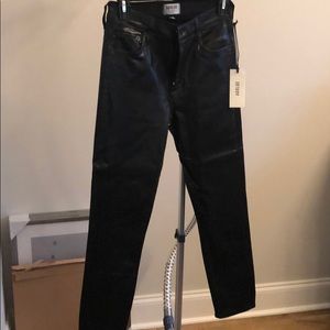 AGOLDE leather jeans